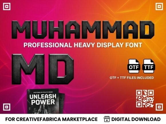 Muhammad Font PNG with transparent background - Preview 2