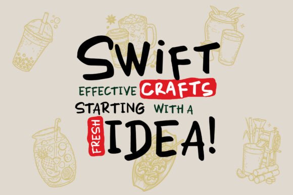 Quick Scribble Font font preview - 6