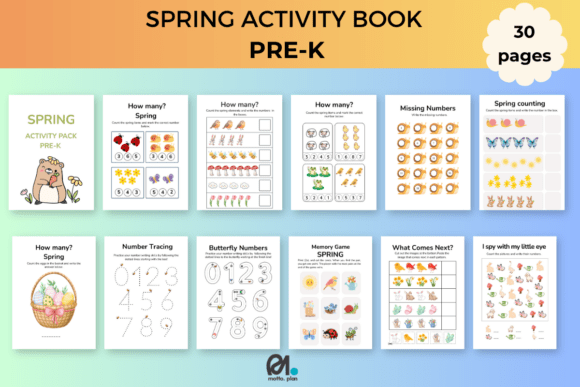 SPRING ACTIVITY BOOK for PRE-K