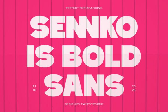 Sennko Font PNG with transparent background - Preview 1