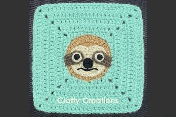 Sloth Granny Square Crochet Pattern