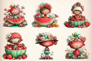 Strawberry Clipart Bundle Graphic by Digital Artistic99 · Creative Fabrica