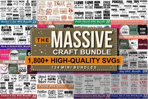 The Massive Craft Bundle Bundle · Creative Fabrica