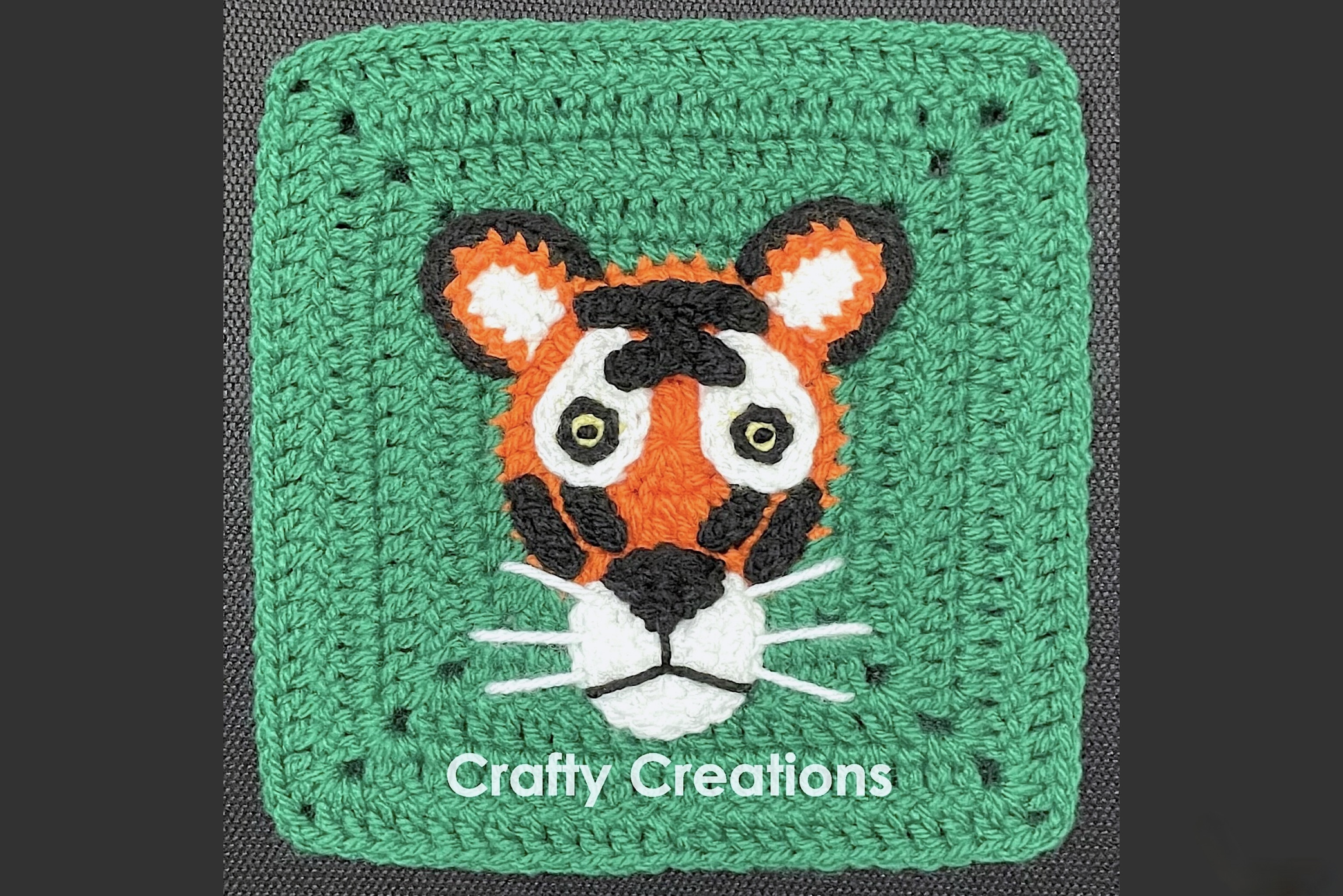 Tiger Granny Square Crochet Pattern