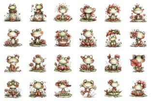 Whimsical Frogs Clipart Graphic by Print Magic · Creative Fabrica