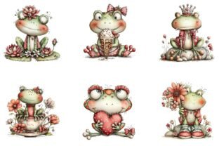 Whimsical Frogs Clipart Graphic by Print Magic · Creative Fabrica