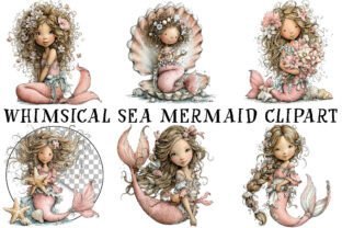 Whimsical Sea Mermaid Clipart Graphic by RevolutionCraft · Creative Fabrica