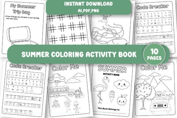 Summer Activity Book Graphic Teaching Materials By BookWorm Haven