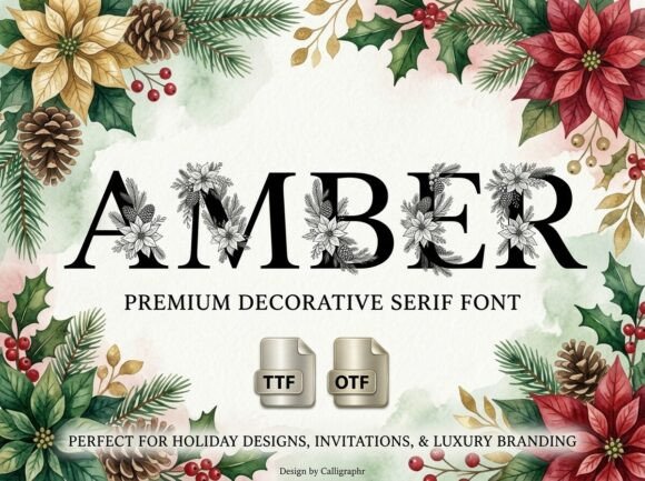 Amber Font - Preview 1