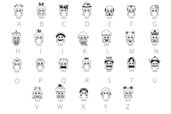 Baby Angels Dingbats Font - Preview 1