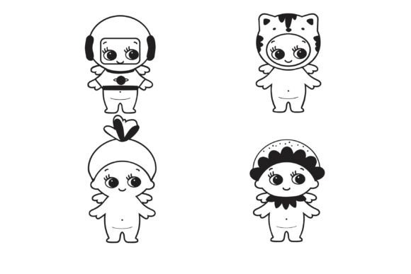 Baby Angels Dingbats Font - Preview 5