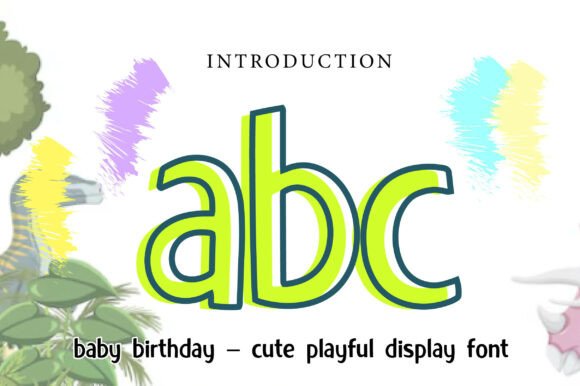 Baby Birthday Font - Preview 1