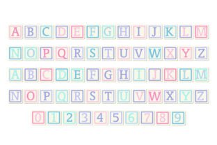 Baby Blocks Font by Illustration Ink · Creative Fabrica