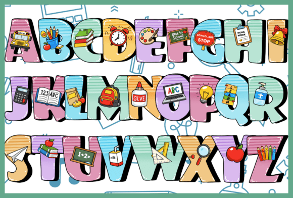 Back to School Font - Preview 1