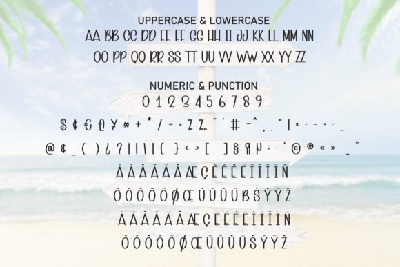 Beach Points Font - Preview 6