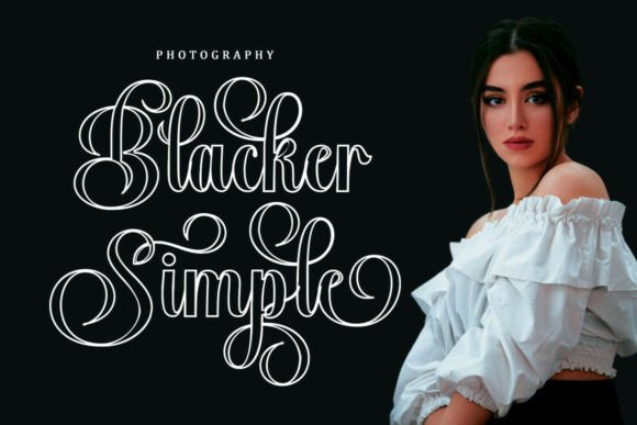 Black Spooky Font - Preview 1
