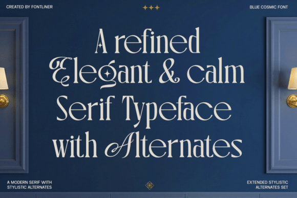 Blue Cosmic Font - Preview 6