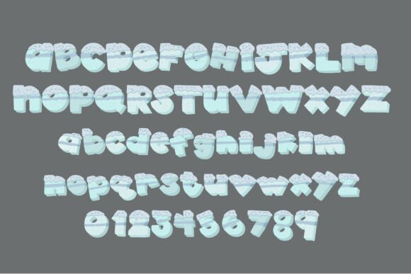 Blueberry Cakey Font PNG with transparent background - Preview 2