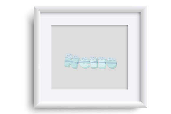 Blueberry Cakey Font PNG with transparent background - Preview 4