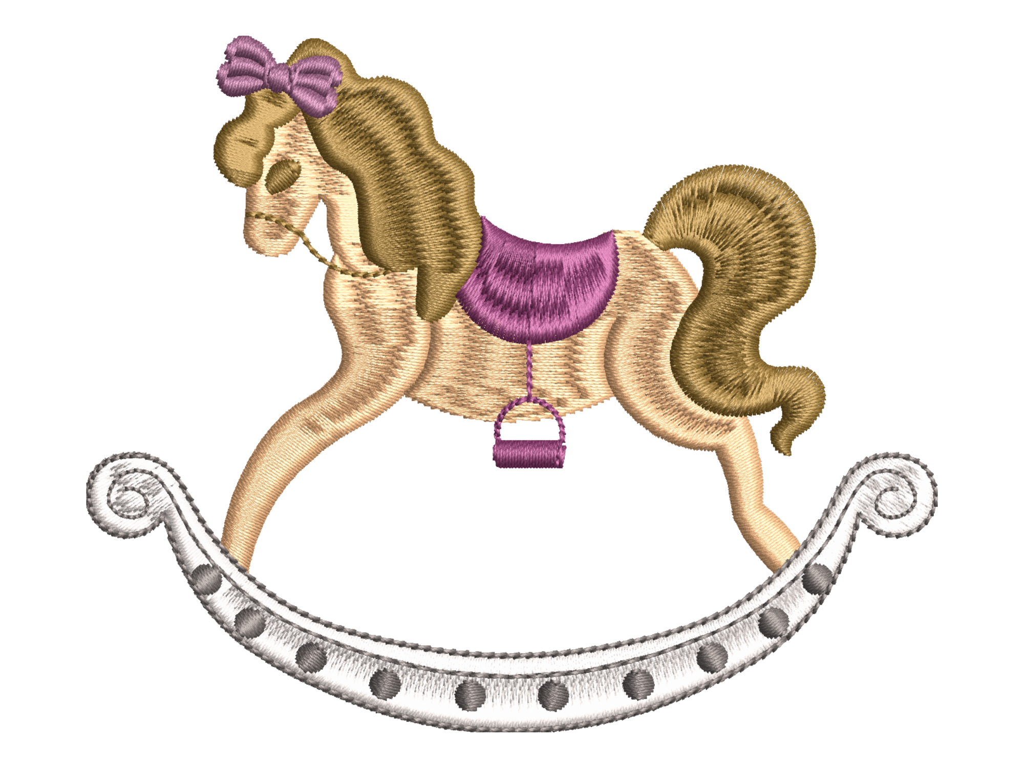 Bow Horse Embroidery