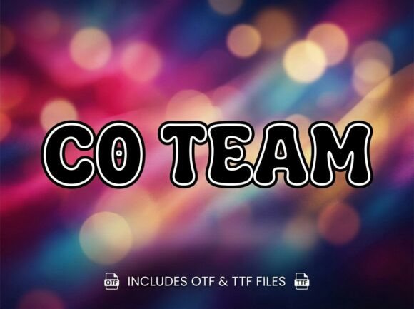Co Team Font - Preview 2