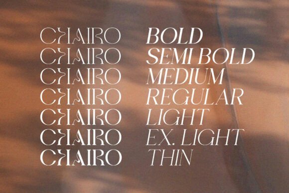 Chairo Family Font - Preview 1