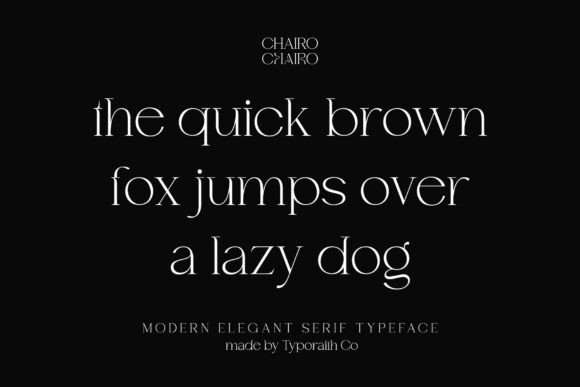 Chairo Font - Preview 2