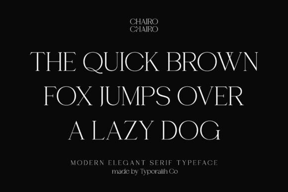 Chairo Font - Preview 3
