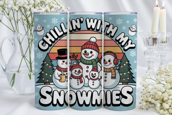 Chillin' Snowmies Winter 20oz Tumbler