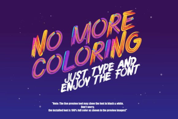Chromatix Font PNG with transparent background - Preview 3