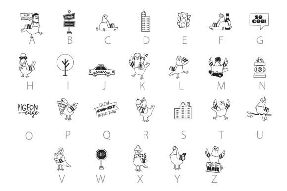 City Coo Crew Dingbats Font - Preview 1