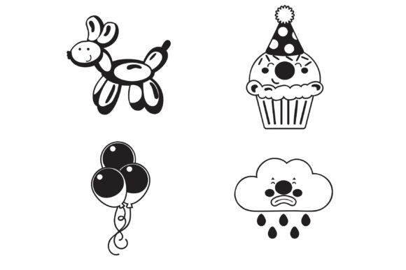 Clowning Around Dingbats Font - Preview 5