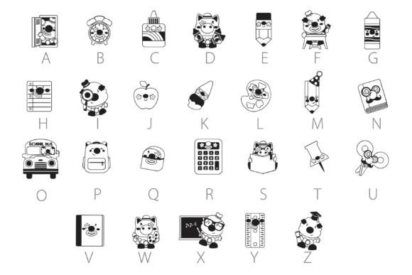 Clowning Around School Dingbats Font - Preview 1