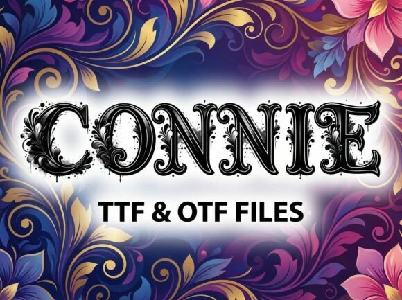 Connie Font PNG with transparent background - Preview 2