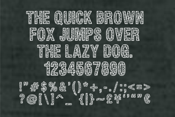 Cracked Stone Font - Preview 3