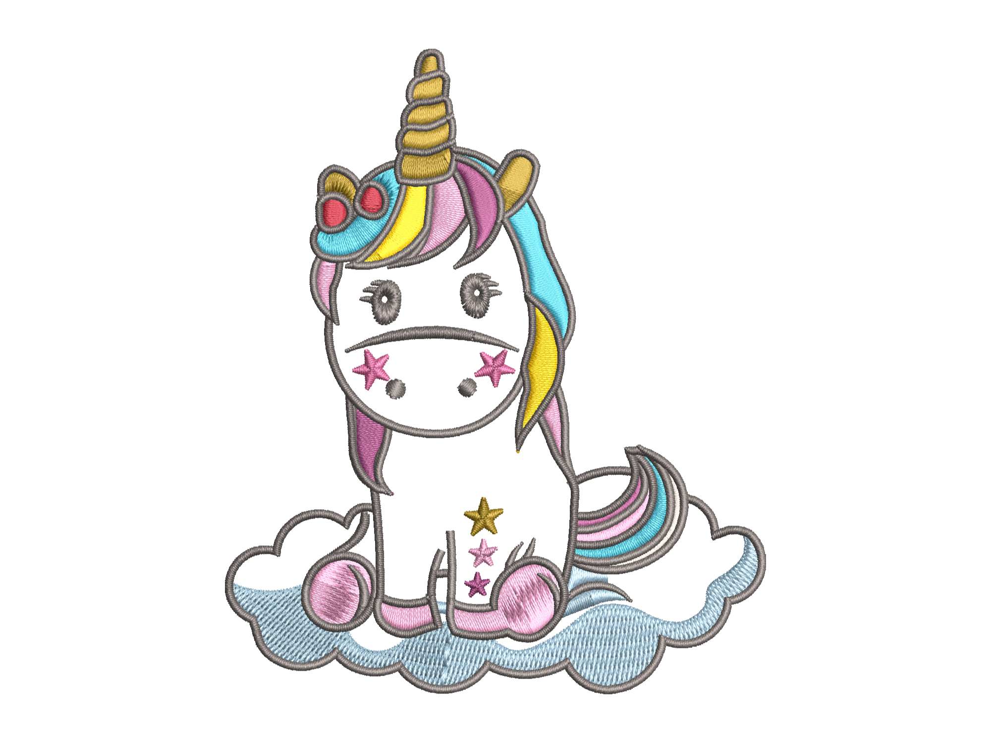 Cute Unicorn Embroidery