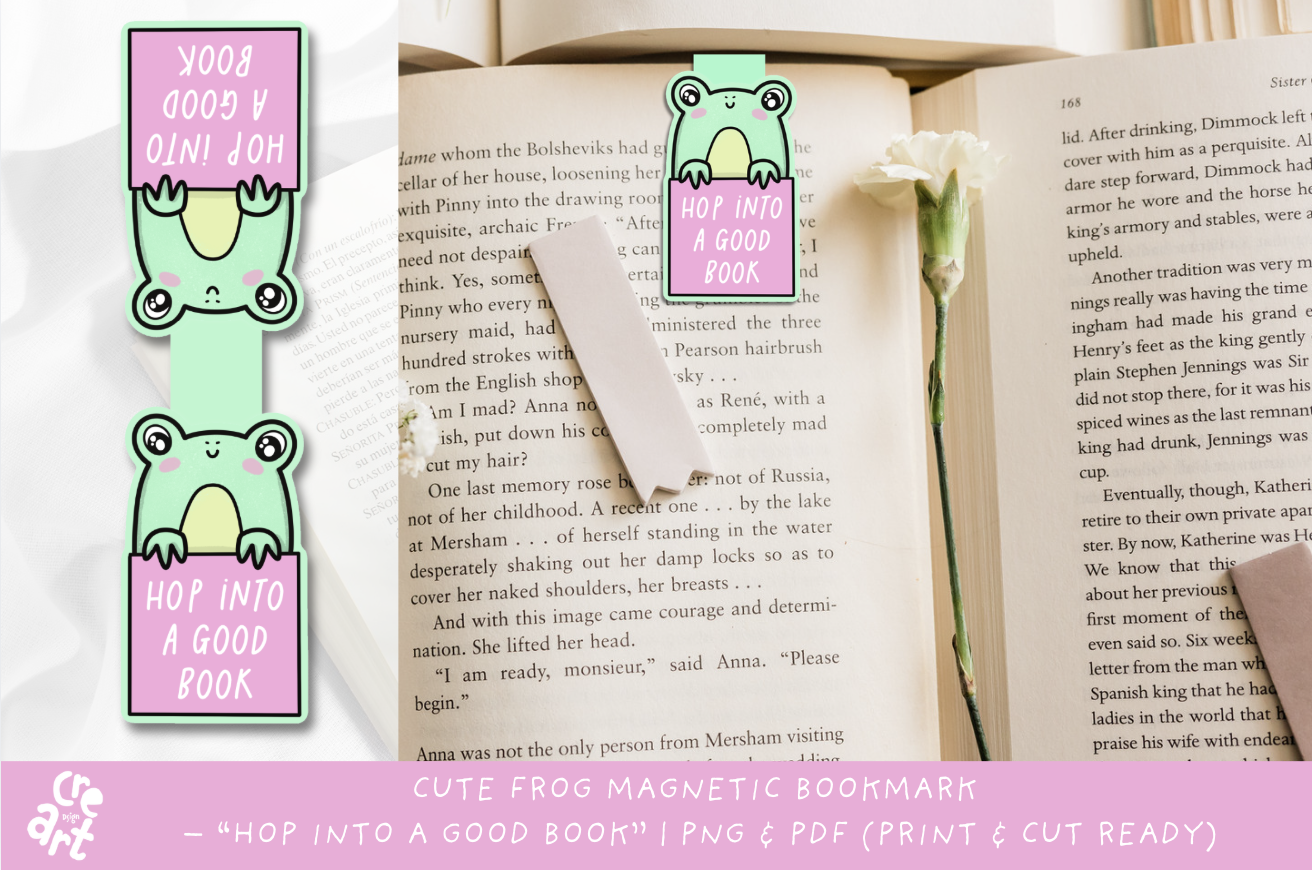 Cute Frog Magnetic Bookmark