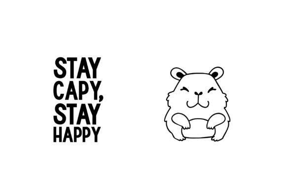 Cutie Capybara Dingbats Font - Preview 4