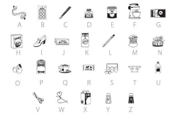 Dainty Domestic Dingbats Font - Preview 1