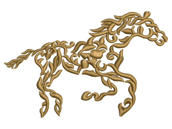 Decorative Horse Embroidery Horses Embroidery Design By EDMEmbroidery