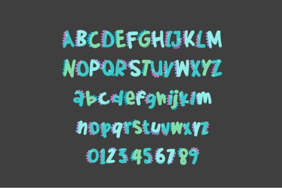 Dino Writer Baby Font PNG with transparent background - Preview 2