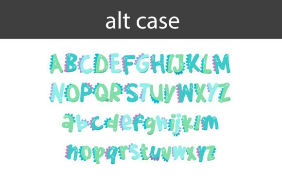 Dino Writer Baby Font PNG with transparent background - Preview 6