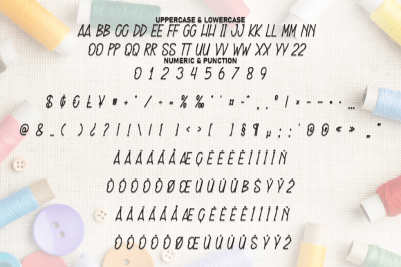 Dreaming Embroidery Font - Preview 6