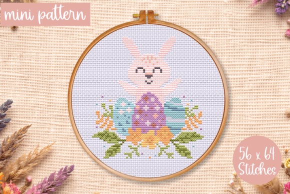 Easter Bunny Cross Stitch Pattern PDF