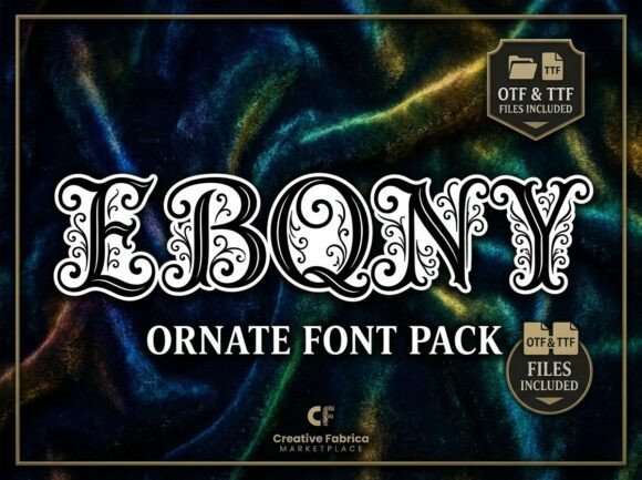 Ebony Font - Preview 1