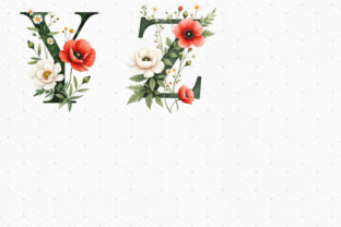 Floral Alphabet Botanical Clipart PNG Graphic by Marshall Designs ...