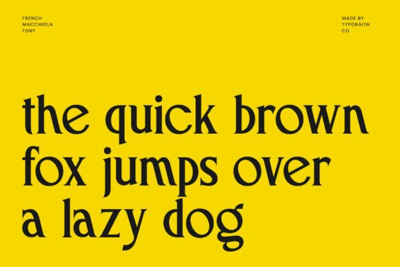 French Macchiola Font - Preview 2