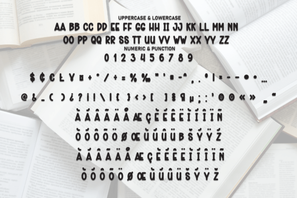 Funny Book Font PNG with transparent background - Preview 6