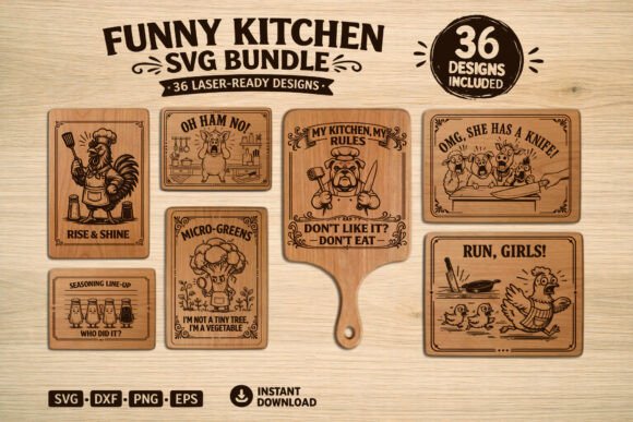 Funny Kitchen·Cutting Board Bundle