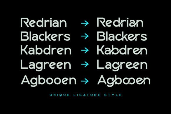 Gedbar Font - Preview 1